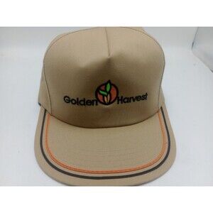 Golden Harvest Seed Hat Cap Adult Snapback Kap King Made in USA Vintage